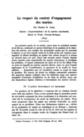 Le respect du contrat d'engagement des marins: [II]