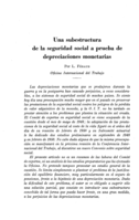Una subestructura de la seguridad social a prueba de depreciaciones monetarias