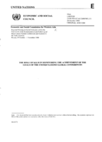 The role of KILM in monitoring the achievement of the goals of the United Nations global conferences