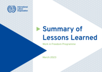 Summary of lessons learned: work in freedom programme