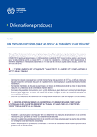 Dix mesures concrètes pour un retour au travail en toute sécurité: orientations pratiques