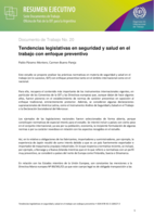 Tendencias legislativas en seguridad y salud en el trabajo con enfoque preventivo: resumen ejecutivo