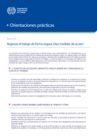 Regresar al trabajo de forma segura: diez medidas de acción: orientaciones prácticas