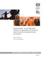 Représentation, voix et négociation collective: l’organisation à la demande dans l’économie des plates-formes numériques