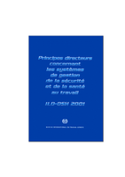 Principes directeurs concernant les systèmes de gestion de la sécurité et de la santé au travail, ILO-OSH 2001
