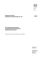 The Philippines employment projections model: employment targeting and scenarios