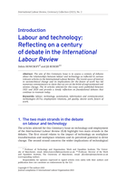 Labour and technology: reflecting on a century of debate : introduction