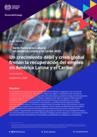 Un crecimiento débil y crisis global frenan la recuperación del empleo en América Latina y el Caribe: hacia una recuperación del empleo centrada en las personas