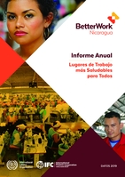 Informe Anual [recurso electrónico]: lugares de trabajo más saludables para todos : 2020 data / Better Work Nicaragua, Organización Internacional del Trabajo ; Corporación Financiera Internacional.