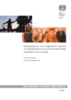 Representación, voz y negociación colectiva: la sindicalización en la economía del trabajo esporádico y por encargo