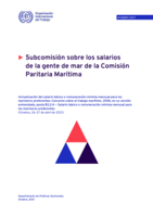Actualización del salario básico o remuneración mínima mensual para los marineros preferentes: Convenio sobre el trabajo marítimo, 2006, en su versión enmendada, pauta B2.2.4 — Salario básico o remuneración mínima mensual para los marineros preferentes (Ginebra, 26-27 de abril de 2021)
