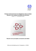 Resumen de las principales conclusiones del debate