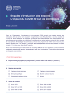 Enquête d'évaluation des besoins: l’impact du COVID-19 sur les entreprises