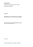Estadísticas de las relaciones de trabajo