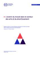 L’avenir du travail dans le secteur des arts et du divertissement: rapport soumis en vue de la Réunion technique sur l’avenir du travail dans le secteur des arts et du divertissement (Genève, 13-17 février 2023)