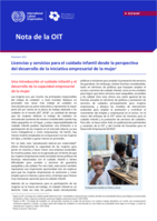 Licencias y servicios para el cuidado infantil desde la perspectiva del desarrollo de la iniciativa empresarial de la mujer