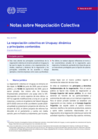 La negociación colectiva en Uruguay: dinámicay principales contenidos
