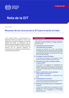 Resumen de los recursos de la OIT para el sector privado