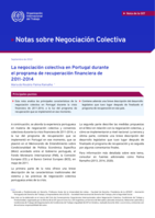 La negociación colectiva en Portugal durante el programa de recuperación financiera de 2011-2014