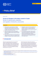 Access of refugees to the labour market in Sudan: review of national policy, legislative and regulatory frameworks, and practice