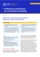 Création du syndicat national des travailleurs domestiques Malgaches (SENAMAMA)