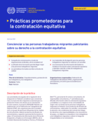 Concienciar a las personas trabajadoras migrantes pakistaníes sobre su derecho a la contratación equitativa