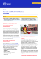 Respuesta de la OIT a la crisis migratoria Venezolana