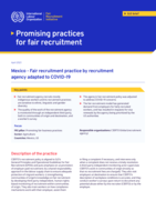 Mexico: fair recruitment practice by recruitment agency adapted to COVID-19