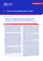 Brechas en el financiamiento de la protección social: estimaciones mundiales y estrategias para los países en desarrollo en el contexto de la crisis de la COVID-19 y más allá