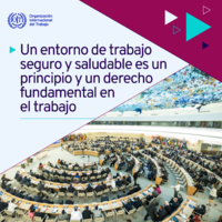 Un entorno de trabajo seguro y saludable es un principio y un derecho fundamental en el trabajo