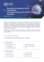 Encuesta de evaluación de las necesidades: las repercusiones de la COVID-19 en las empresas