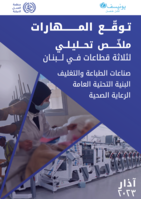Skills anticipation - Lebanon: compiled sectoral analysis report for printing and packaging, public infrastructure, healthcare, sectors