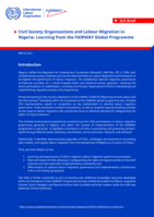 Civil society organizations and labour migration in Nigeria: learning from the FAIRWAY global programme