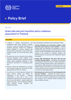 Green jobs and just transition policy readiness assessment in Thailand