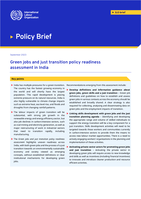Green jobs and just transition policy readiness assessment in India