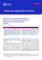 Negociación colectiva y adaptabilidad de la jornada en Chile: sistemas excepcionales de distribución de la jornada de trabajo ydescanso