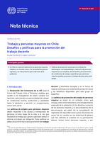 Trabajo y personas mayores en Chile: desafíos y políticas para la promoción del trabajo decente