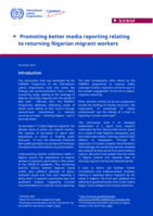 Promoting better media reporting relating to returning Nigerian migrant workers