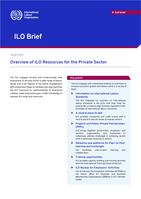 Overview of ILO resources for the private sector