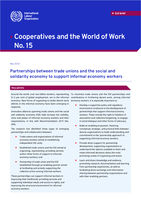 Partnerships between trade unions and the social and solidarity economy to support informal economy workers