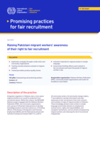 Raising Pakistani migrant workers’ awareness of their right to fair recruitment