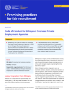 Code of conduct for Ethiopian overseas private employment agencies