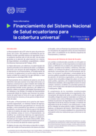 Financiamiento del Sistema Nacional de Salud ecuatoriano para la cobertura universal