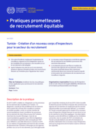 Tunisie: création d’un nouveau corps d’inspecteurs pour le secteur du recrutement