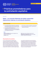 Nepal: los acuerdos bilaterales de trabajo comprenden disposiciones relativas a la contratación equitativa