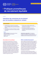 Interdiction des commissions de recrutement pour les travailleurs (migrants) en Jordanie