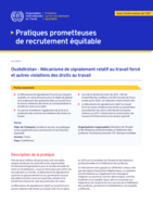 Ouzbékistan: mécanisme de signalement relatif au travail forcé et autres violations des droits au travail