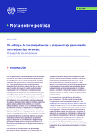 Un enfoque de las competencias y el aprendizaje permanentecentrado en las personas: el papel de los sindicatos