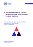 Actualización del salario básico o remuneración mínima mensual para los marineros preferentes: Convenio sobre el trabajo marítimo, 2006, en su versión enmendada, pauta B2.2.4 - Salario básico o remuneración mínima mensual para los marineros preferentes (Ginebra, 16-17 de mayo de 2022)
