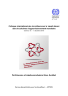 Synthèse des principales conclusions tirées du débat